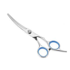 Lightweight Pet Scissors for Pets Shop 5.5 Inches Silver Tone Blue